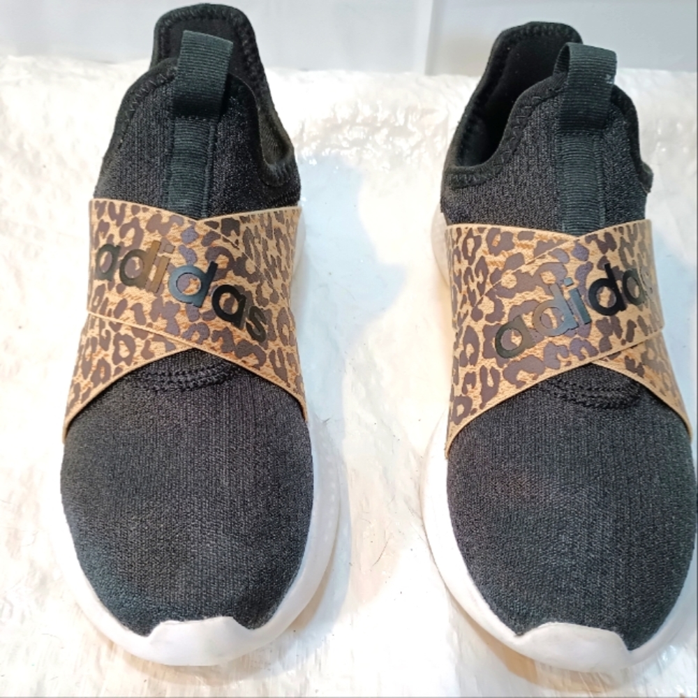 WOMEN'S ADIDAS PUREMOTION ADAPT SLIP-ON SNEAKERS LEOPARD PRINT / ANIMAL PRINT